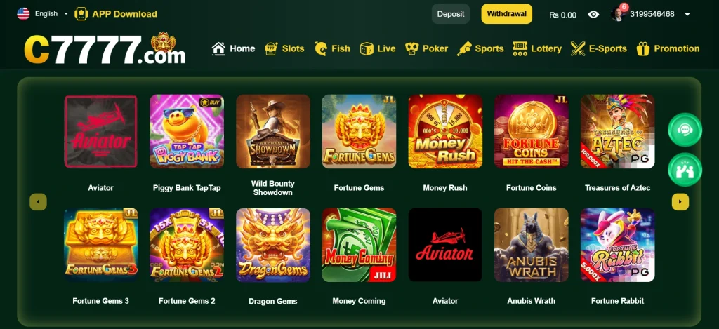 c777 game Screenshot