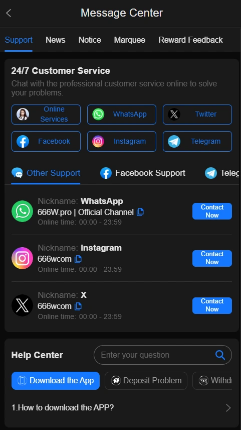 666w game service