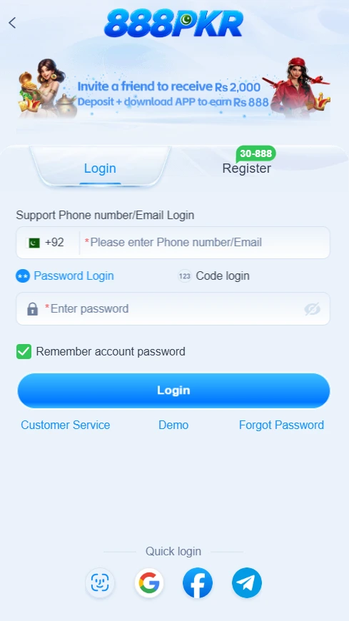 888pkr game login